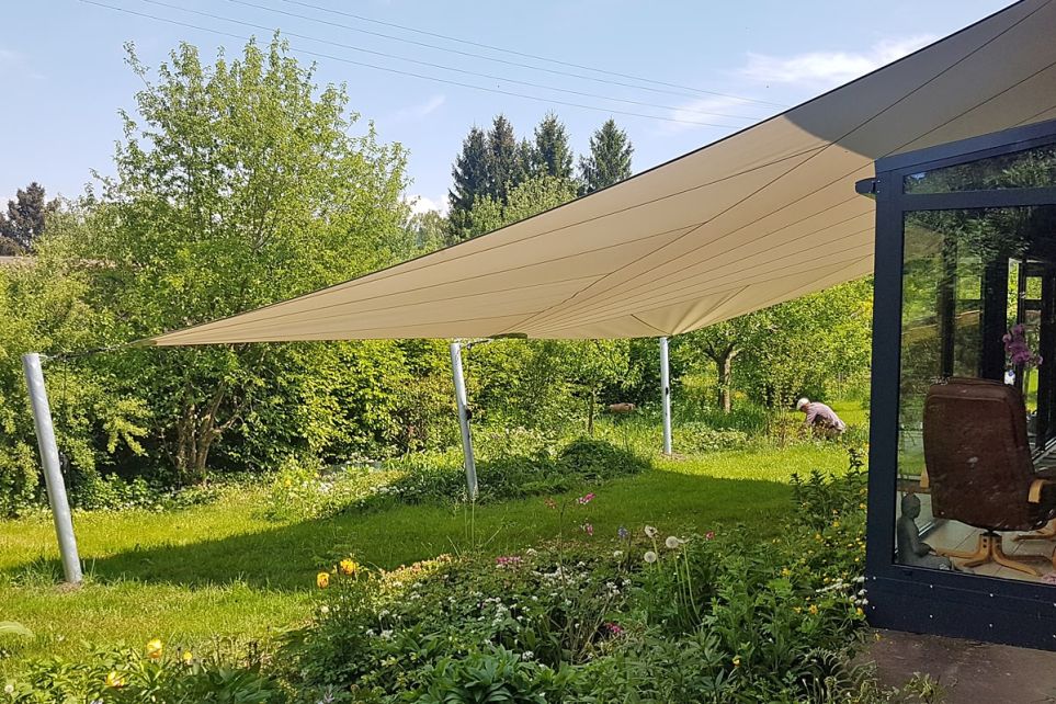 Textiles Bauen - Sonnensegel