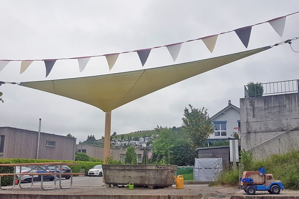 Textiles Bauen - Sonnensegel