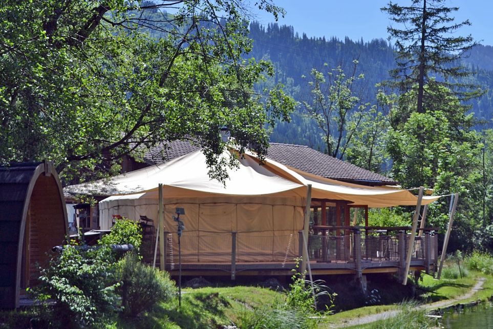 Textiles Bauen - Sonnensegel